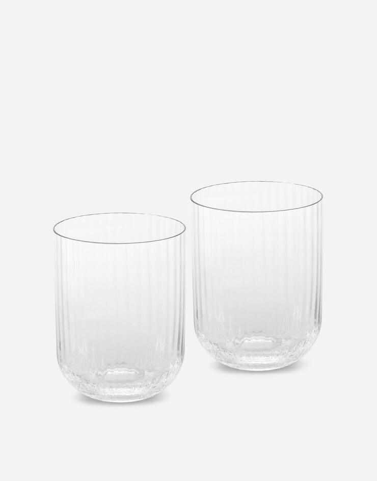 Dolce & Gabbana Conjunto de 2 vasos de refresco de cristal de Murano Multicolor TCBS03TCA66