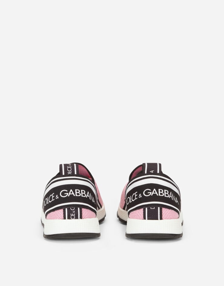 Dolce&Gabbana Sneaker slip on sorrento logo tape Rosa D10723AH677