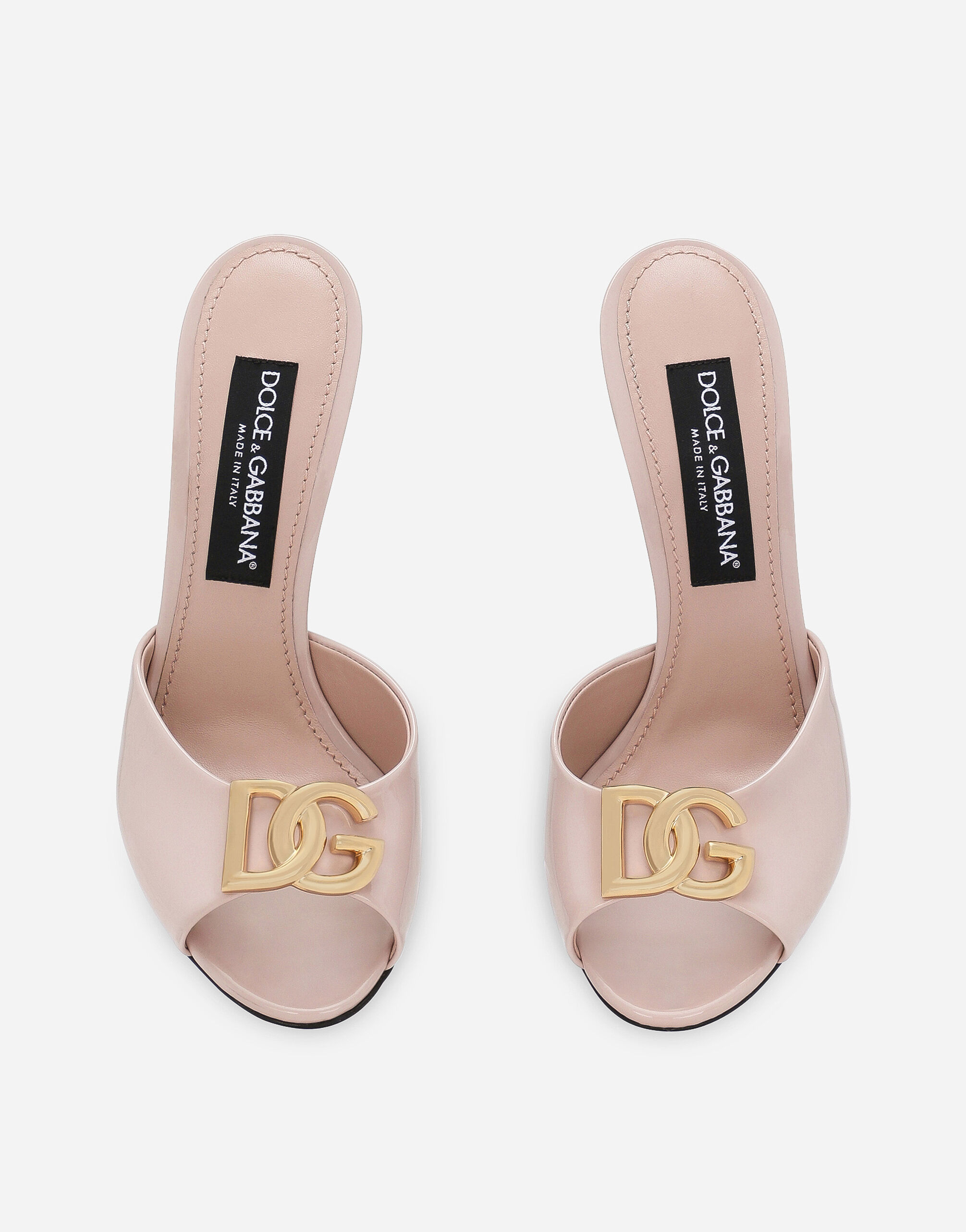 人気No.1 Patent leather mules in Pink for Women | Dolce&Gabbana® US 靴