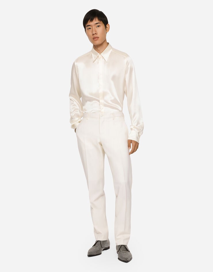 Dolce & Gabbana Martini 丝缎衬衫 白 G5JL8TFU1AU