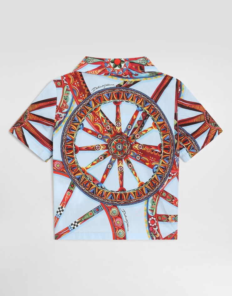 Dolce & Gabbana Carretto-print poplin shirt Multicolor L14S37HS5VV