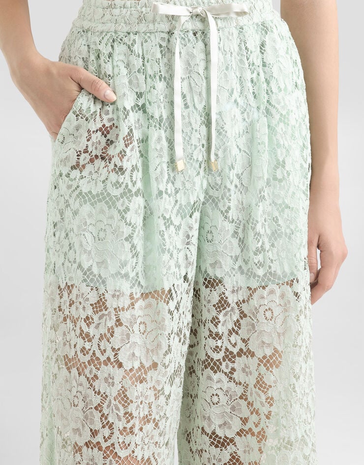 Dolce & Gabbana Lace trousers Dolce & Gabbana Lace trousers Green FTC9UTHLMEA