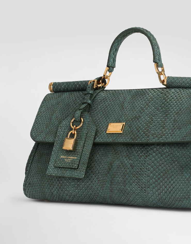 Dolce & Gabbana Medium My Sicily handbag in python Dolce & Gabbana Medium My Sicily handbag in python Green BB7782B2X45