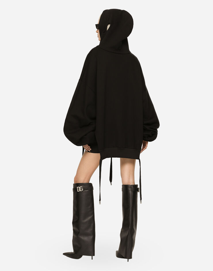 Dolce&Gabbana Jersey hoodie with Dolce&Gabbana tag Black F9P56THU7HV