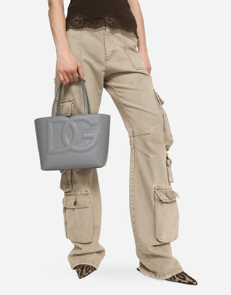 Dolce & Gabbana Small DG Logo shopper Grey BB7337AW576