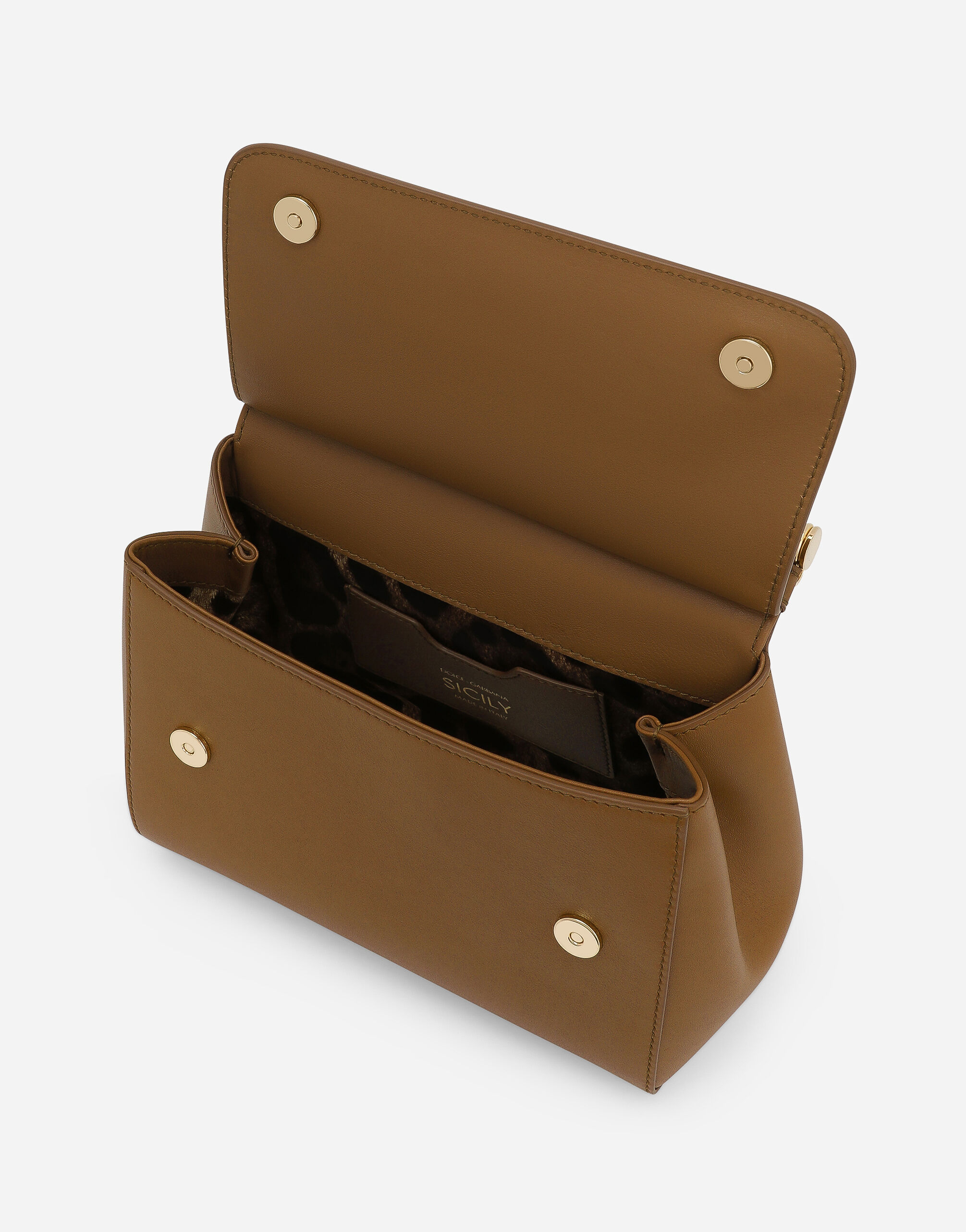 Medium Sicily handbag in Brown for Women | Dolce&Gabbana®