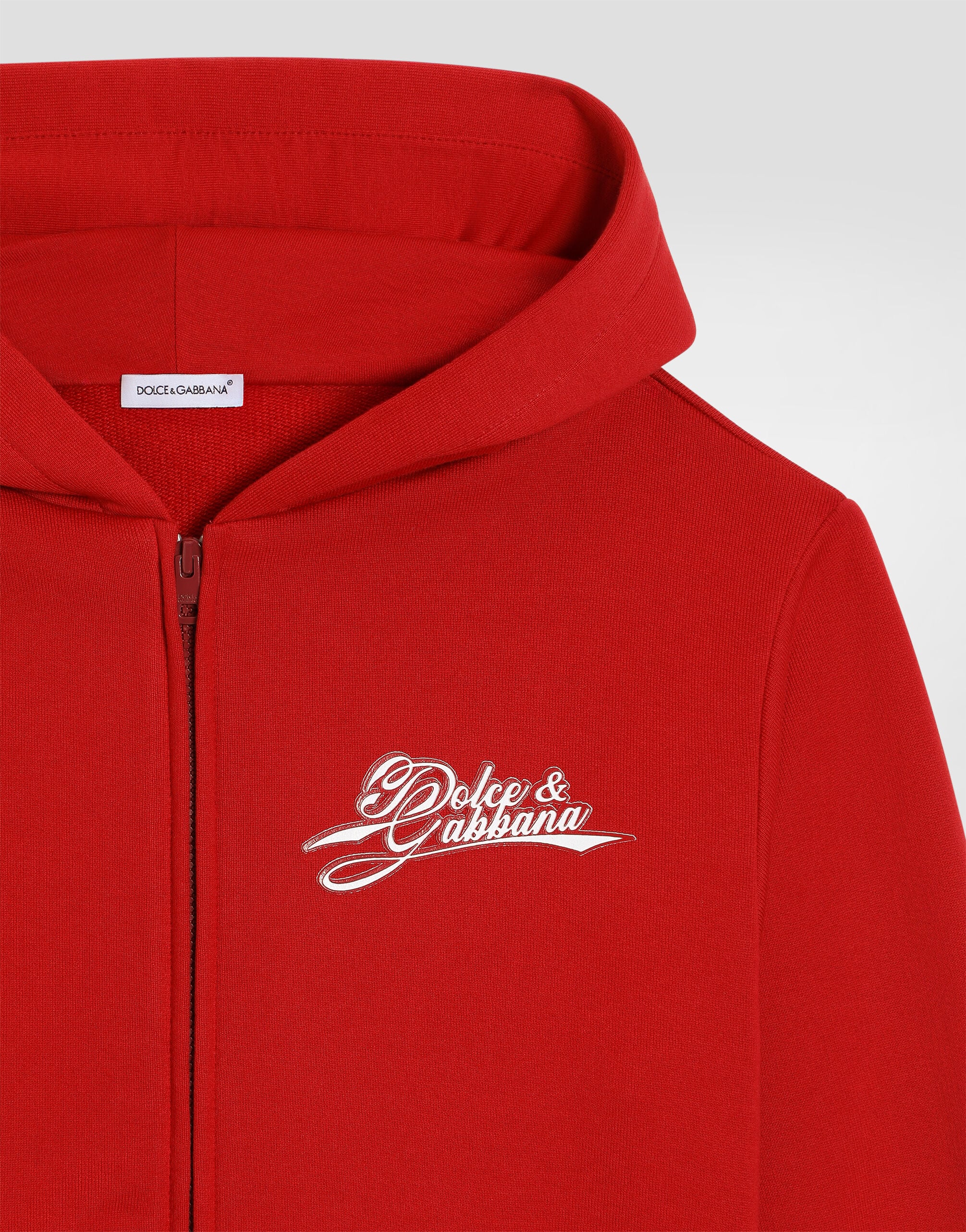 Hoodie with logo in Red for Boys | Dolce&Gabbana® US
