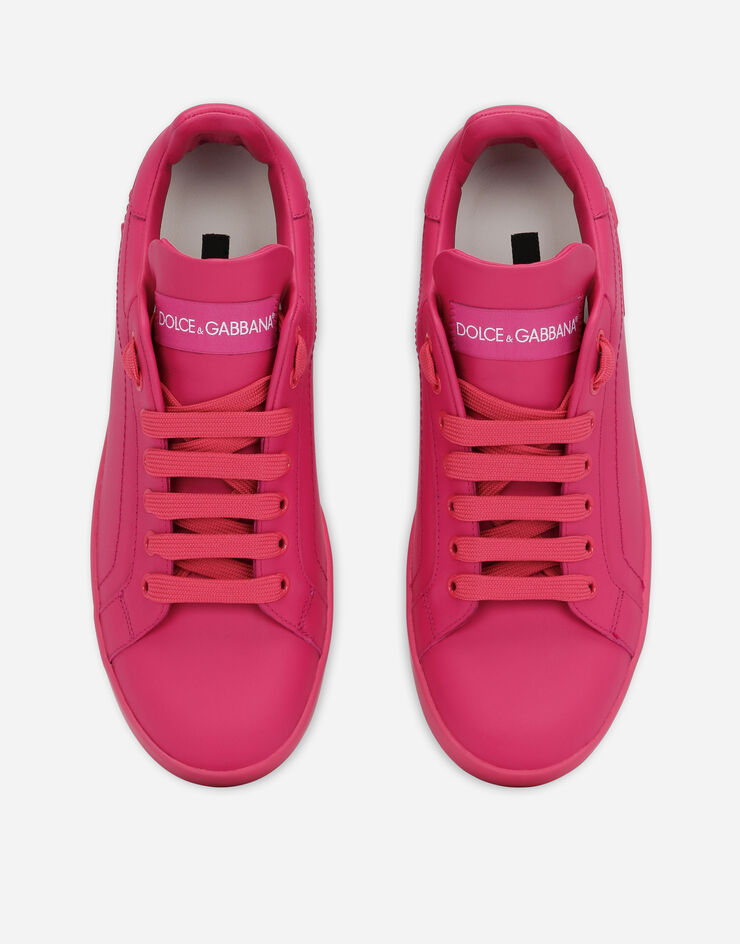 Dolce & Gabbana Portofino 小牛皮运动鞋 粉红 CK1544A1065