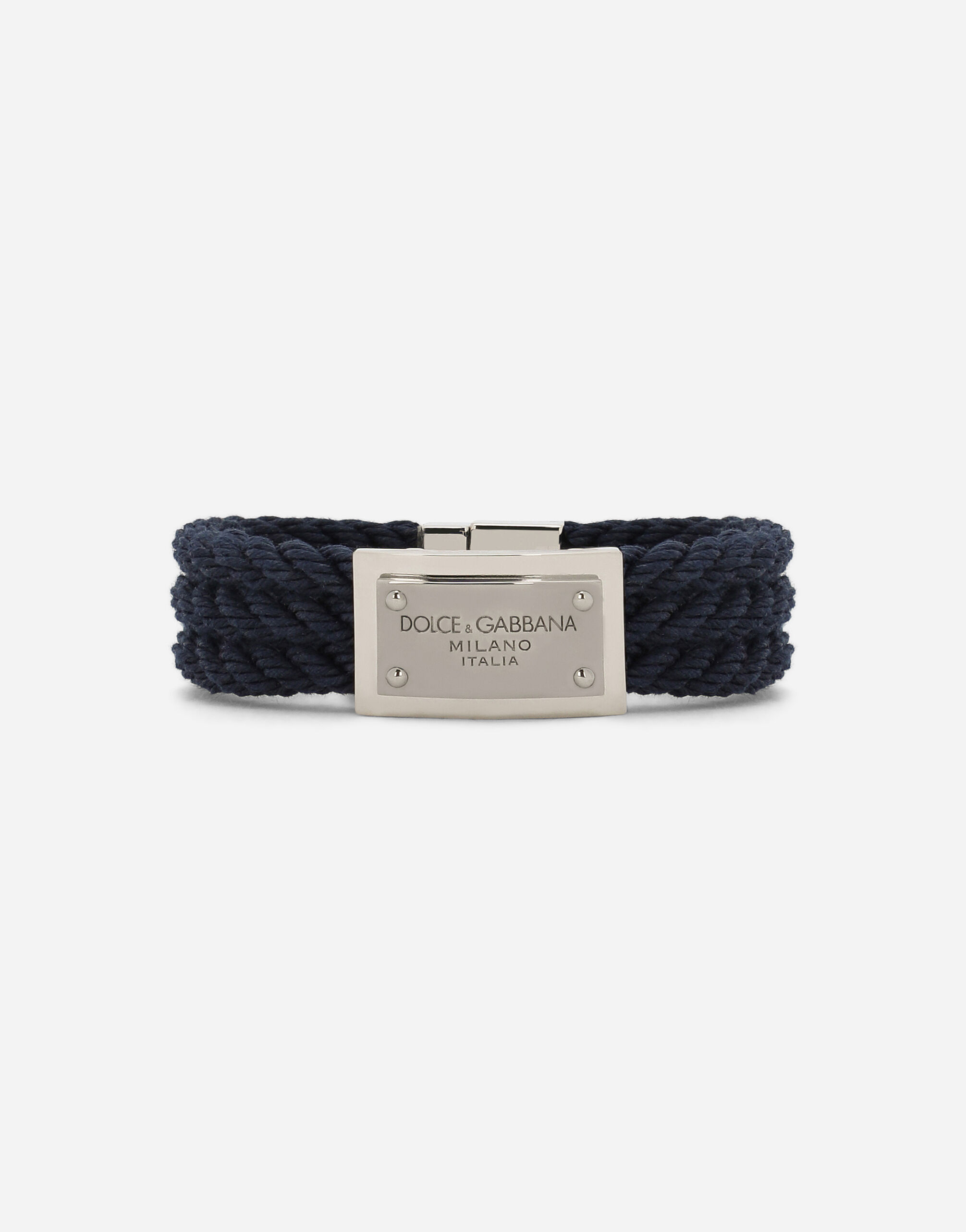 Dolce & Gabbana “Marina” cord bracelet Black BJ0820AP599