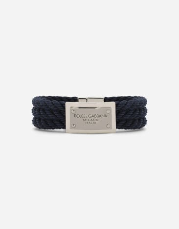 Dolce & Gabbana Bracelet cordon « Marin » Noir BJ0820AP599