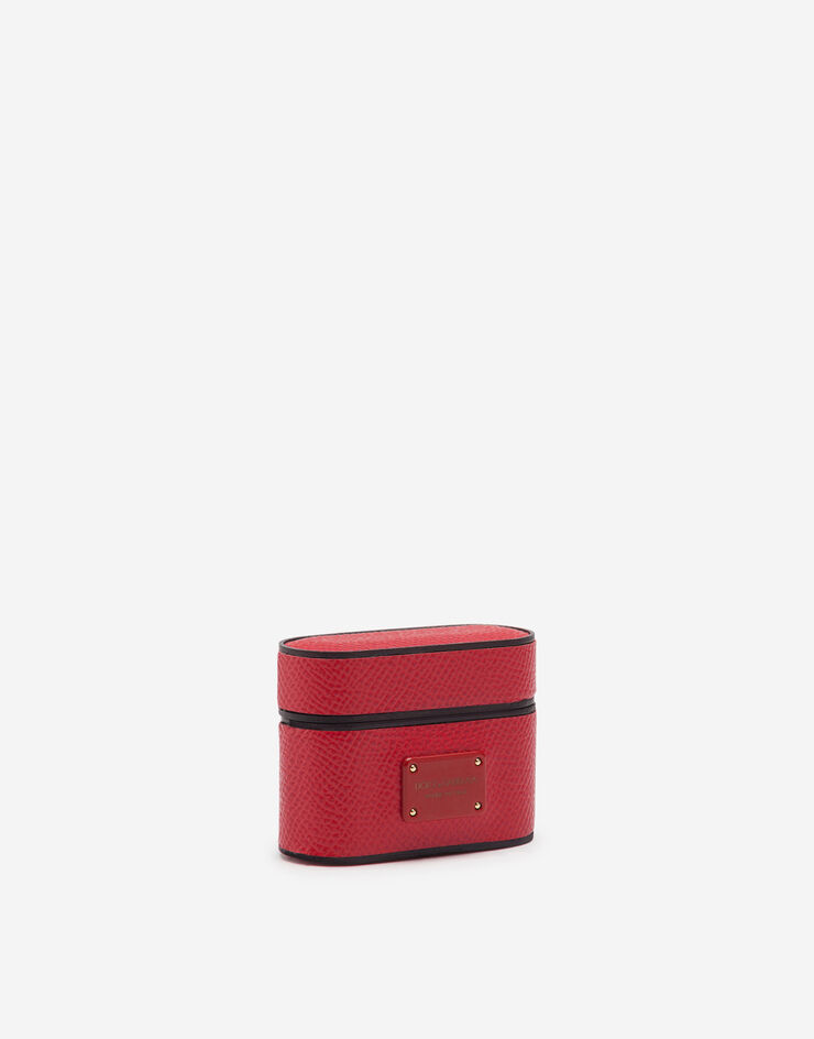 Dolce & Gabbana Dauphine calfskin airpods pro case Red BI2816A1001