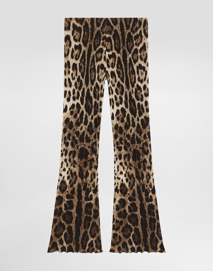 Dolce & Gabbana Leopard-print ribbed trousers Dolce & Gabbana Leopard-print ribbed trousers Print L5JPD8HS7Q6