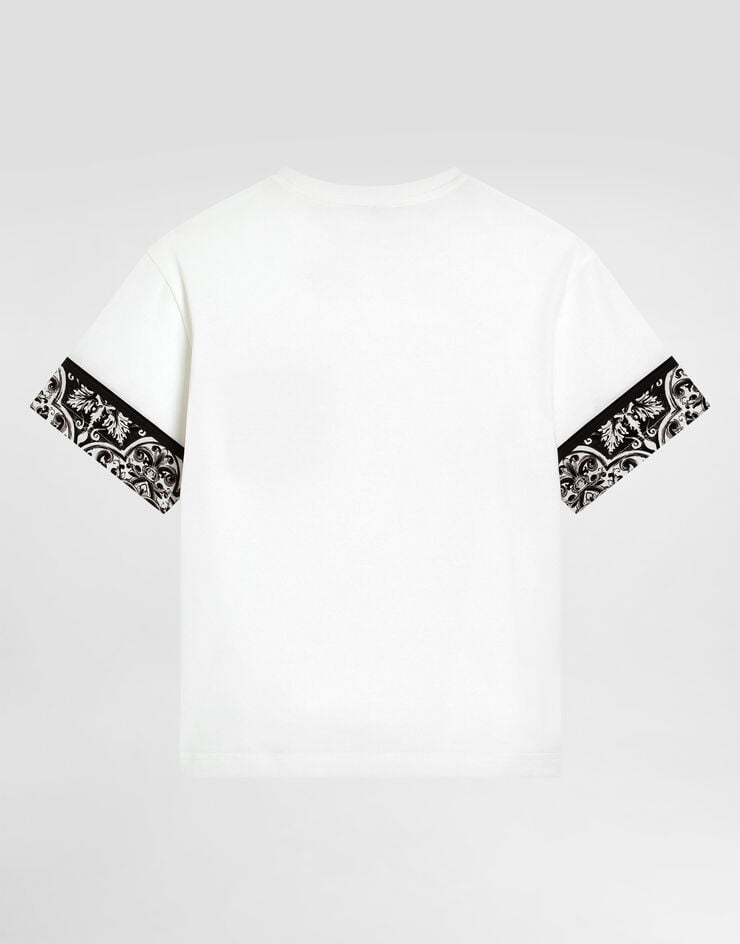 Dolce & Gabbana تيشيرت جيرسي بطبعة مايوليكا متعدد الألوان L4JTISG7O9G