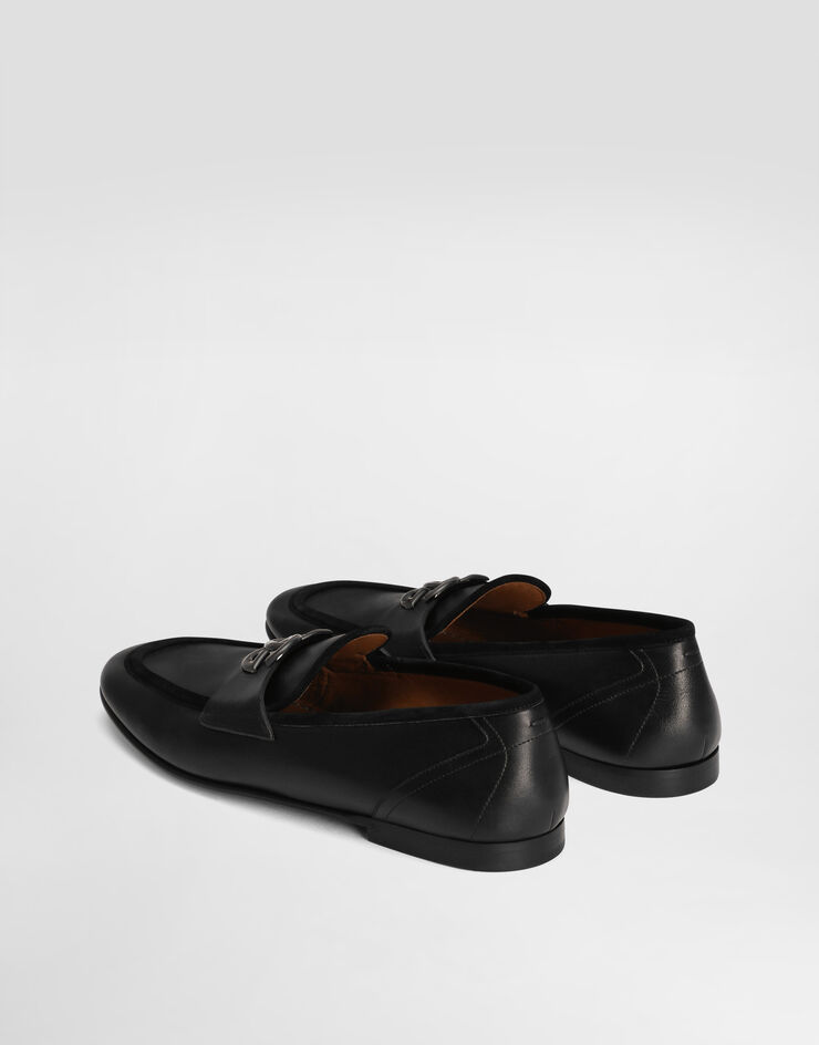 Dolce & Gabbana Mocasín en piel de becerro Negro A50462A6O70