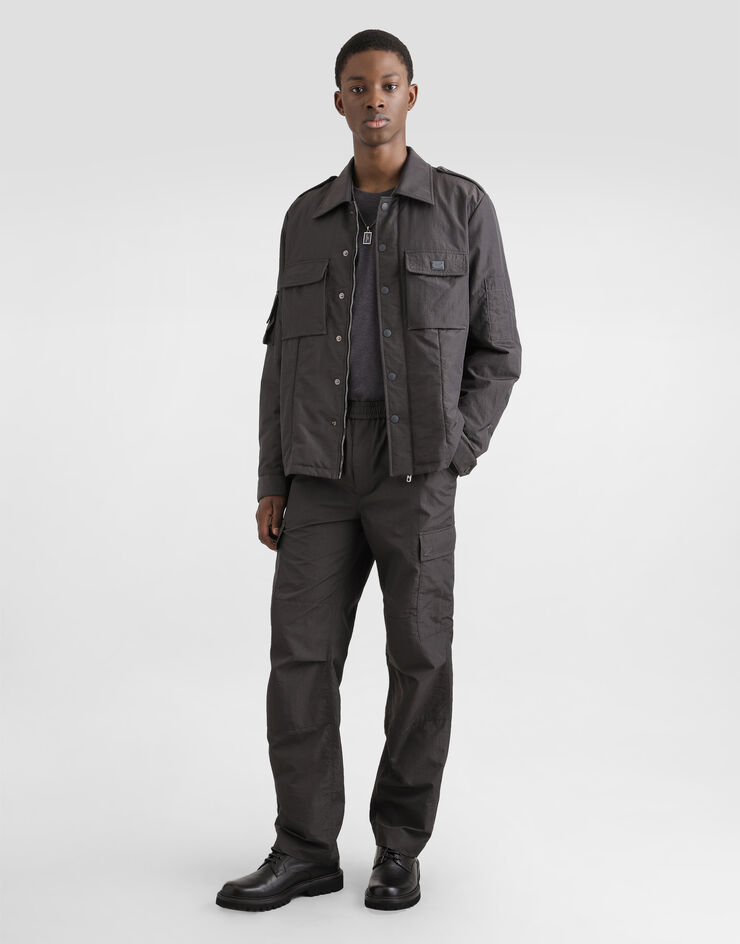 Dolce & Gabbana Technical fabric jacket with tag Grey G9BMITFUS28