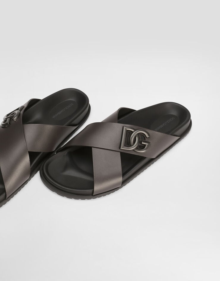 Dolce & Gabbana Calfskin sandal Brown A80525A9Q67