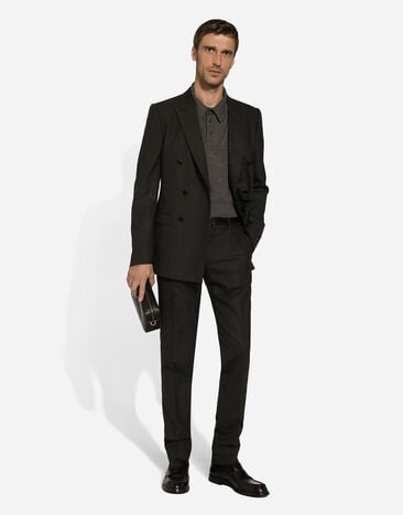 Dolce & Gabbana Double-breasted Martini-fit suit Grey GK7SMTFUBGL