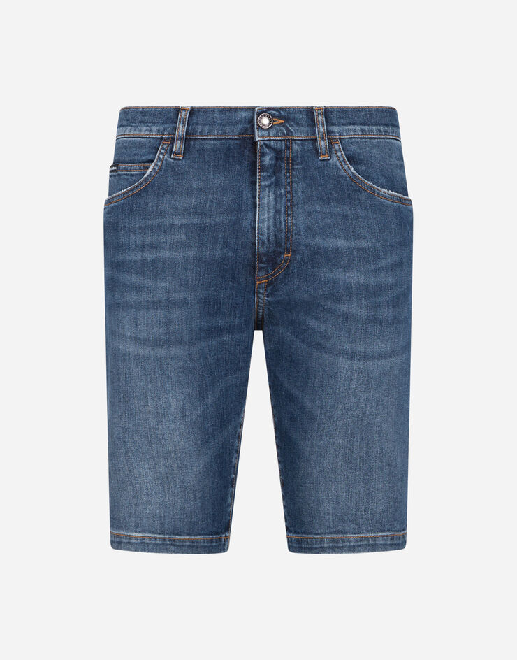 Dolce & Gabbana Stretch denim bermuda shorts BLUE GY4JEDG8BY5
