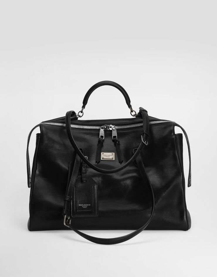 Dolce & Gabbana Vittoria calfskin bag Black BM7825AH850