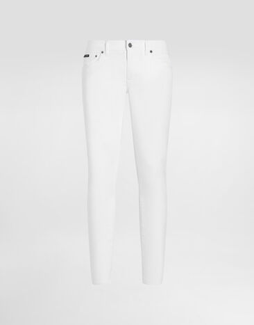 Dolce&Gabbana White skinny stretch jeans Multicolor GY07LDG8JR8