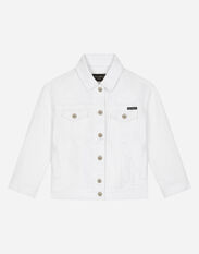 DolceGabbanaSpa White stretch denim jacket Black L5JBO1G7KZ8