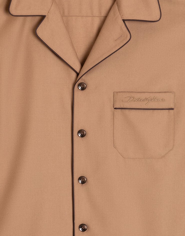 Dolce & Gabbana Hawaii wool twill shirt Dolce & Gabbana Hawaii wool twill shirt Brown G5IF1ZFU3SW