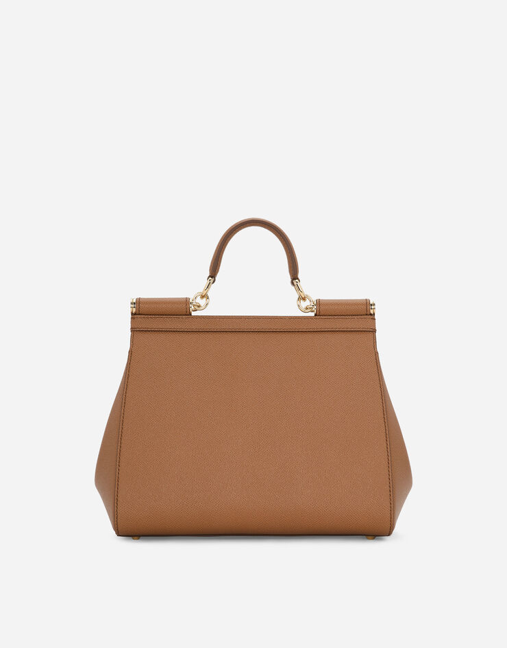 Dolce & Gabbana حقيبة يد Sicily كبيرة بني BB6002B1001