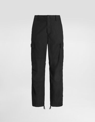 Dolce & Gabbana Cotton cargo pants Black GP03LTG8MH8
