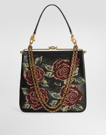 Dolce & Gabbana 숄더 크로스바디 백 DINA 파인 스티치 자수 장식 멀티 컬러 BB8009A3T43