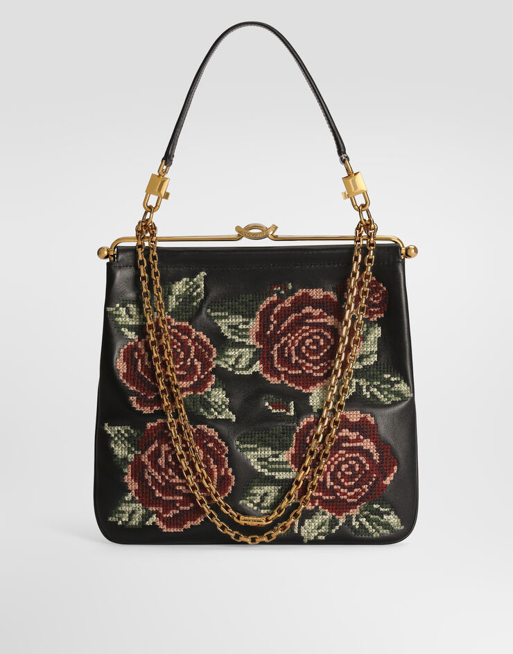 Dolce & Gabbana 숄더 크로스바디 백 DINA 파인 스티치 자수 장식 멀티 컬러 BB8009A3T43