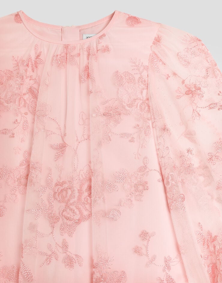 Dolce & Gabbana Tulle dress with lamé threads Dolce & Gabbana Tulle dress with lamé threads Pink L54DW1FLSNF