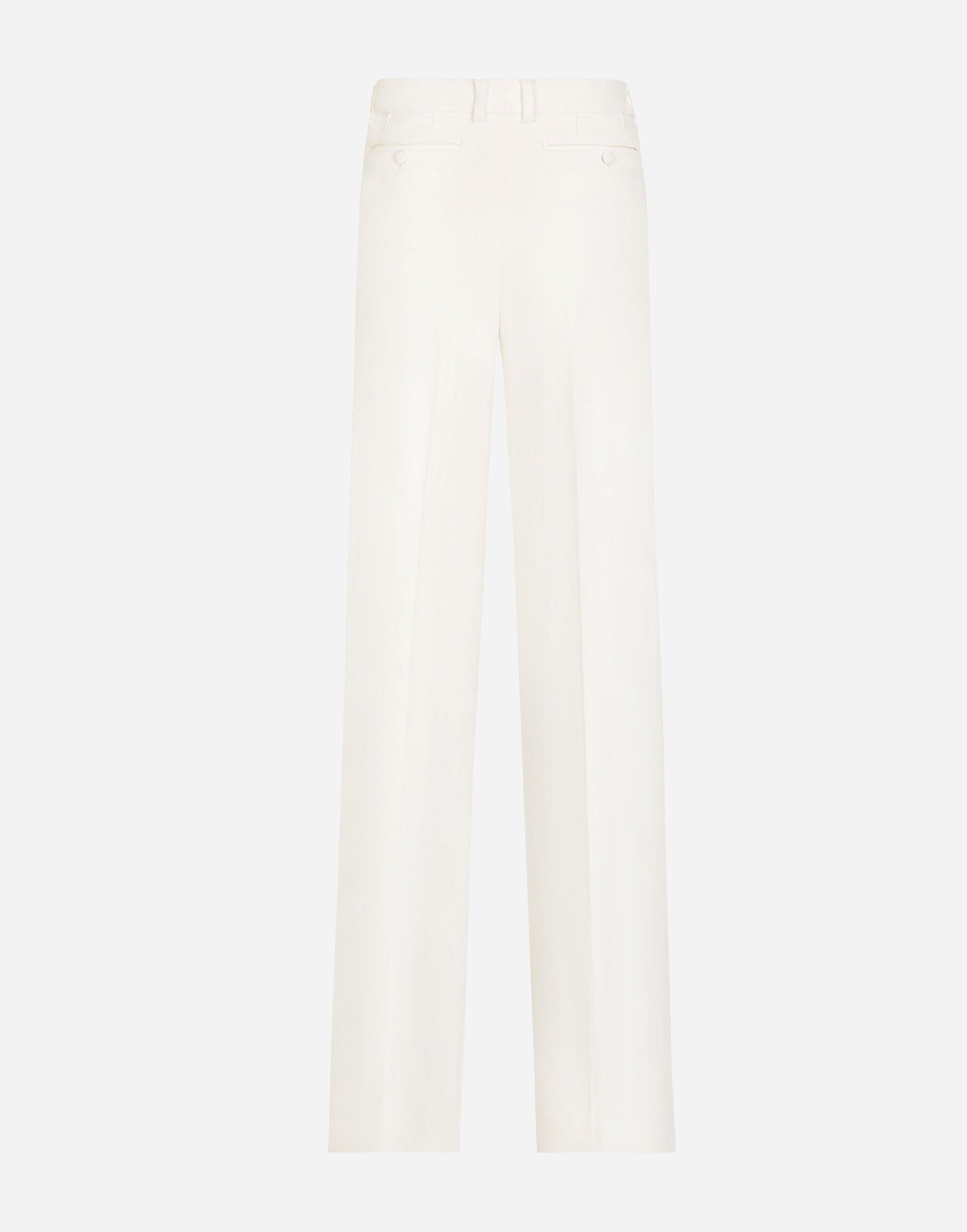 【DOLCE&GABBANA】ダブルクレープ フレアパンツ ホワイトのウィメンズ Flared double crepe pants | Dolce&Gabbana®