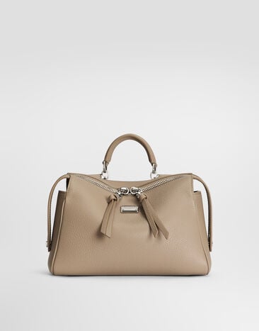 Dolce & Gabbana Vittoria handbag in calfskin Beige BM7939A0370