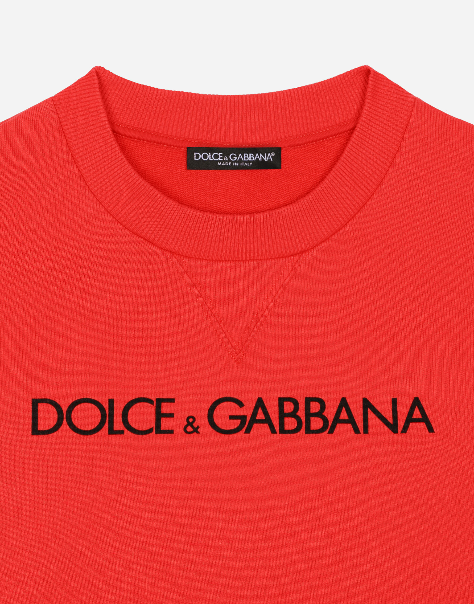 Dolce and gabbana red sweatshirt top