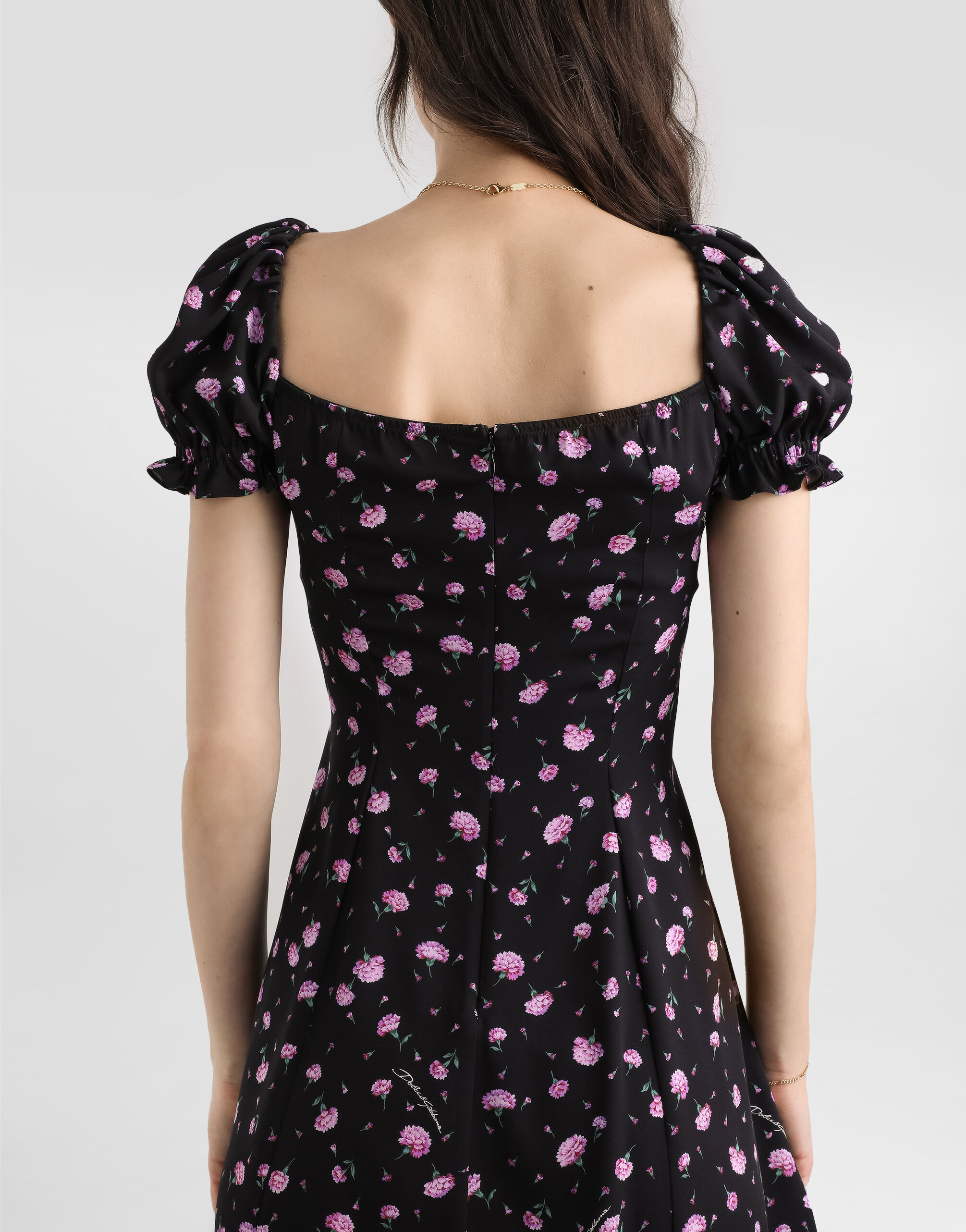 Carnations-print dress - thumbnail 5