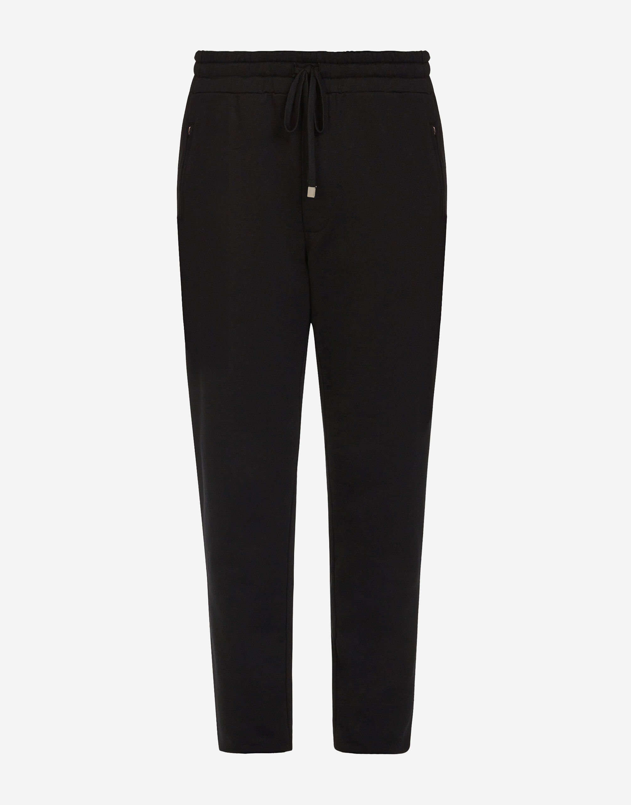 Black Whistler star-intarsia merino wide-leg track pants