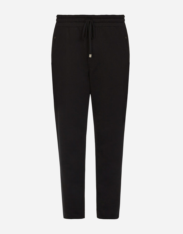 Cotton sweatpants in Black for