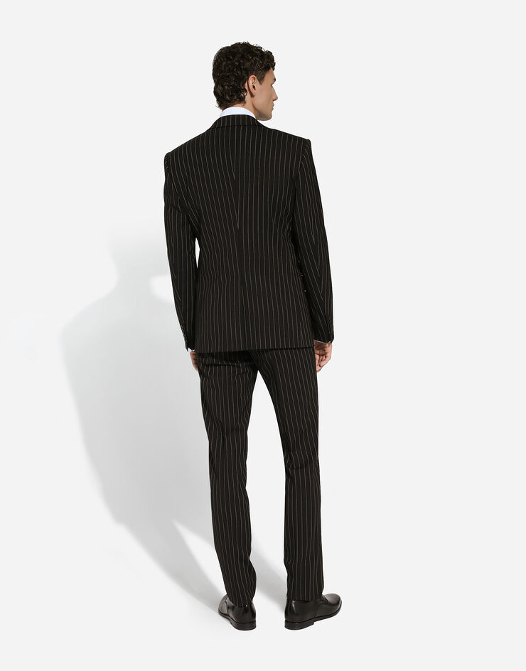 Dolce & Gabbana Hemd Gold Fit aus Baumwollstretch Weiss G5EJ0TFMRBJ