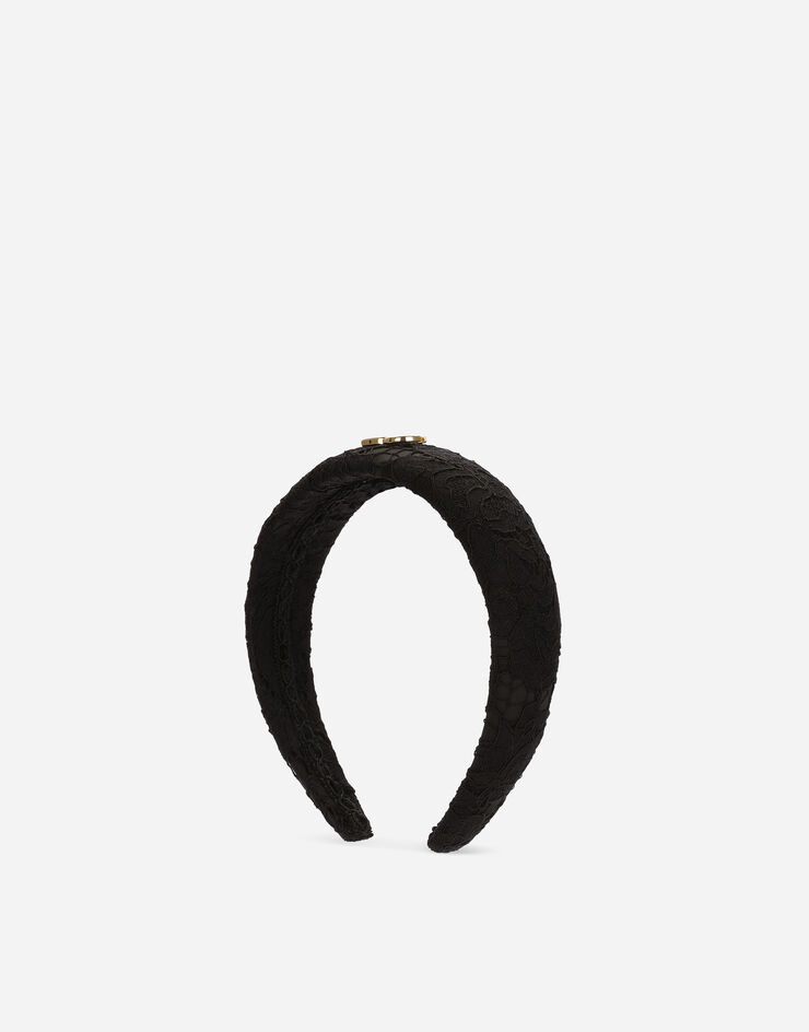 Dolce & Gabbana Cordonetto lace headband Black LB3L54HLM7L