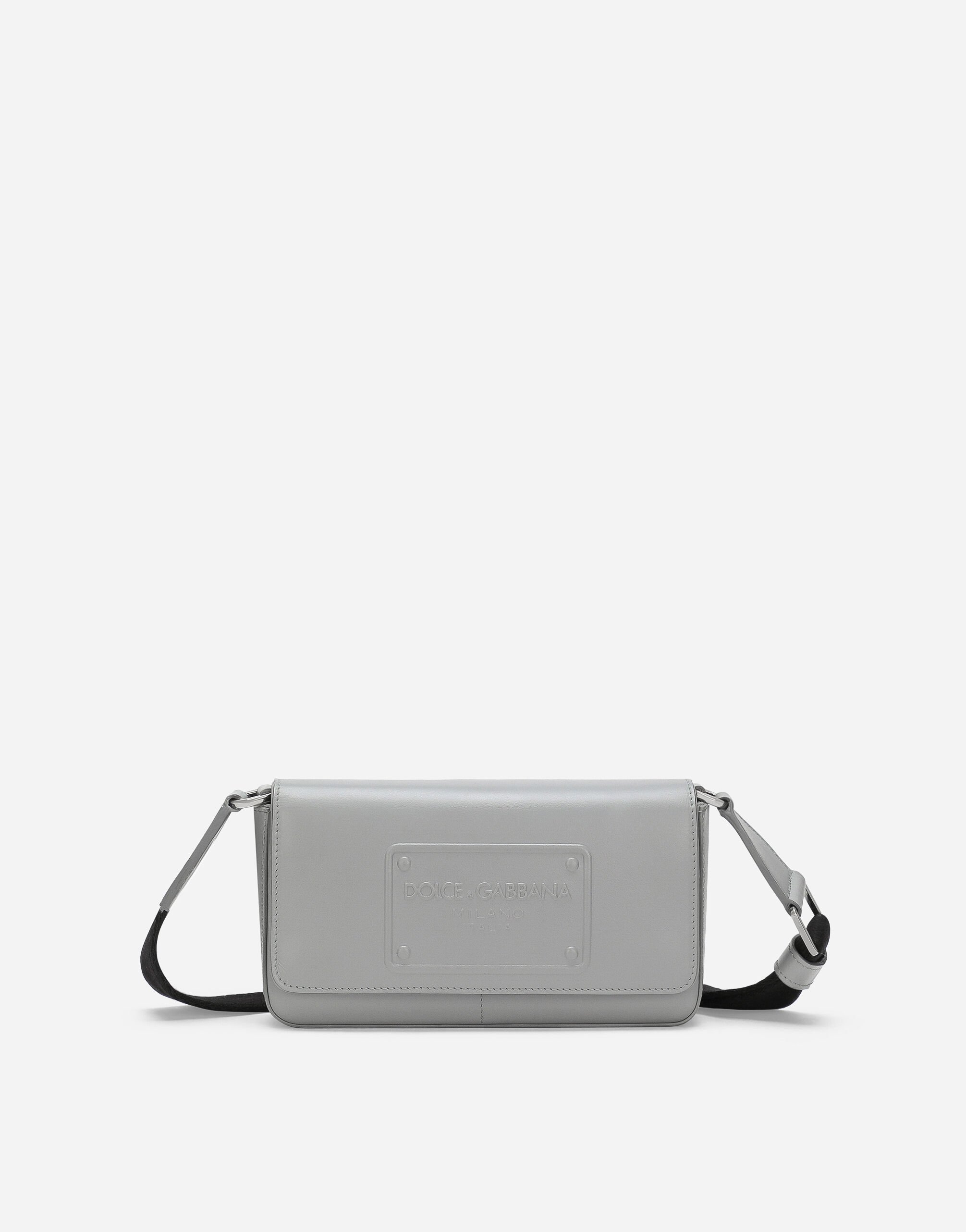 Dolce & Gabbana Mini-Bag aus Kalbsleder Azurblau G5LI8TFU4LG