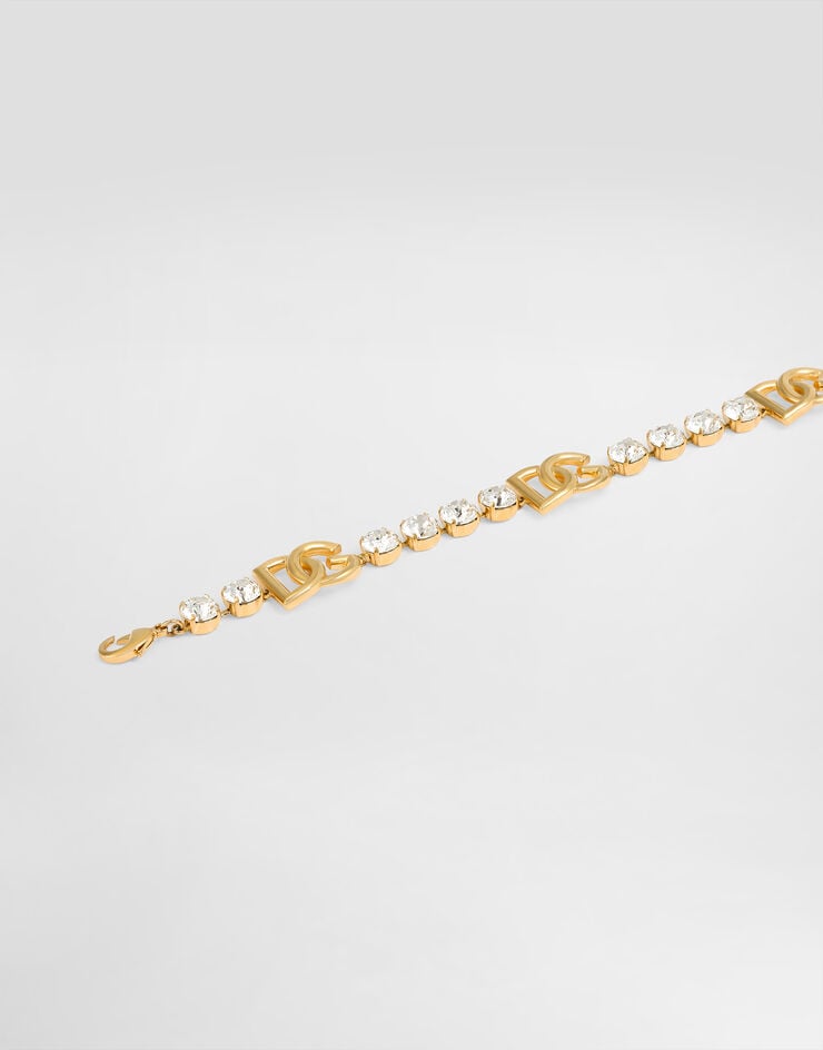 Dolce & Gabbana Gargantilla de strass con logotipo DG Dolce & Gabbana Gargantilla de strass con logotipo DG Dorado WNO4S6W1111