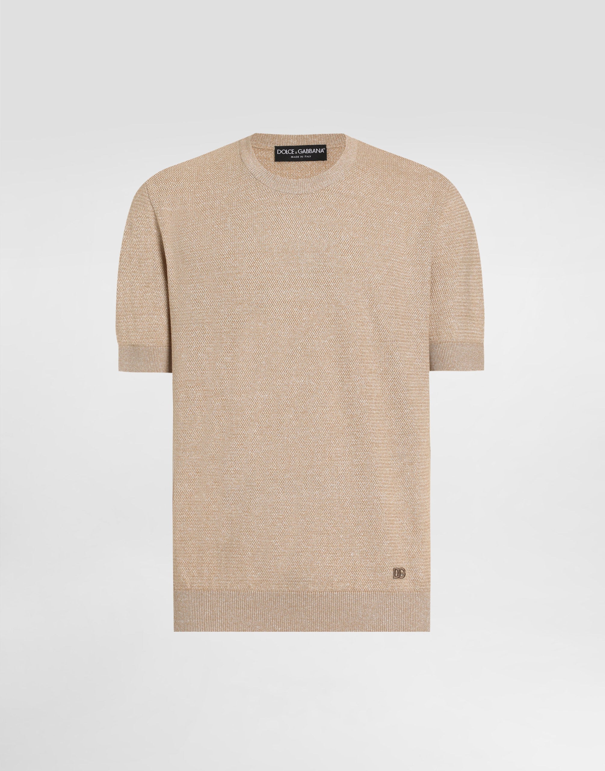 Linen blend pullover in Multicolor for Men | Dolce&Gabbana®