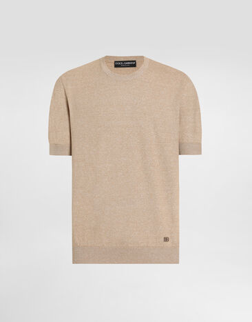 Dolce & Gabbana Linen blend pullover Multicolor GXX03ZJFMZT