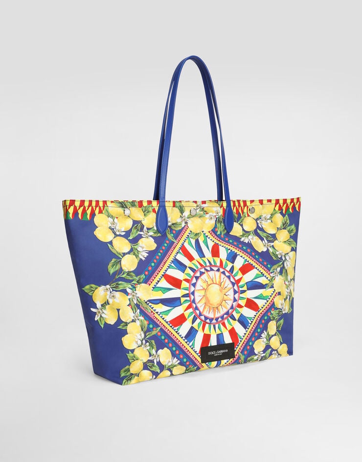 Dolce & Gabbana Essenza shopping bag in printed poplin Dolce & Gabbana Essenza shopping bag in printed poplin Multicolor BM2658A0645
