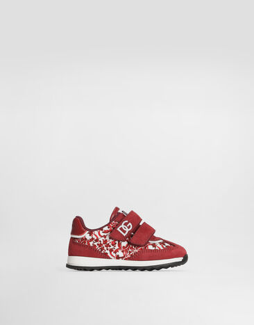 Dolce & Gabbana Dg cushion sneakers in majolica-print nylon Multicolor DN0229A0803