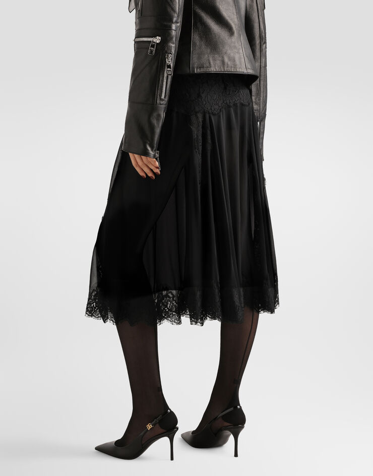 Dolce & Gabbana Gonna en chiffon Dolce & Gabbana Gonna en chiffon Noir F4C7XTFU1AT