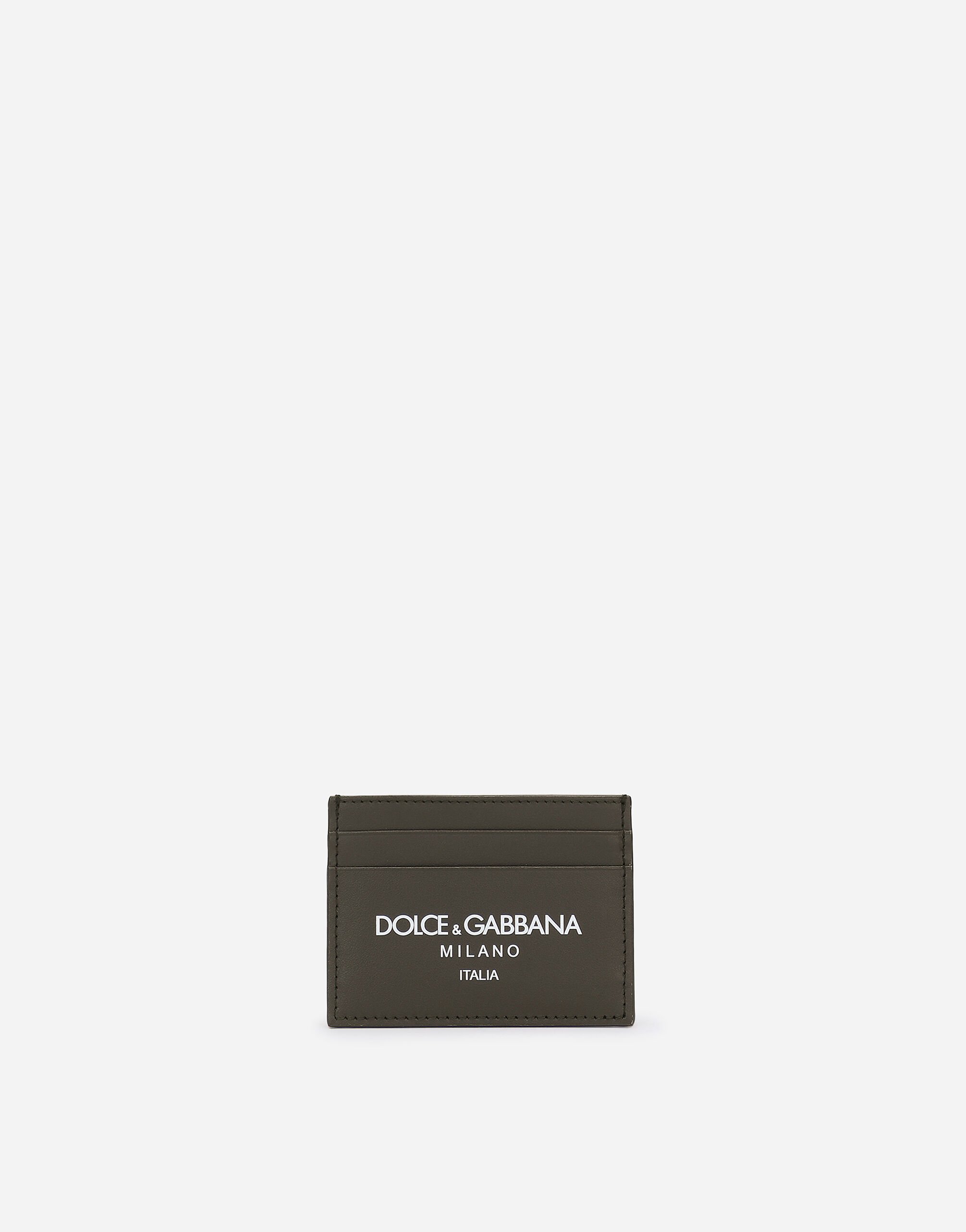 Dolce & Gabbana Tarjetero en piel de becerro Negro BP3309A8034