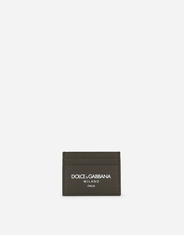 Dolce & Gabbana حافظة بطاقات من جلد عجل أسود BP3309A8034