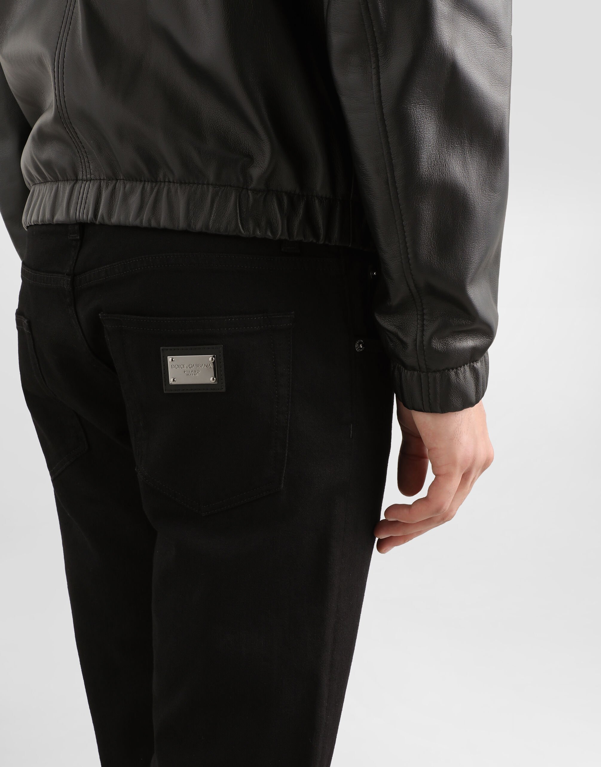DOLCE&GABBANA スリムストレート ストレッチ Washed black slim-fit stretch jeans in Multicolor for Men