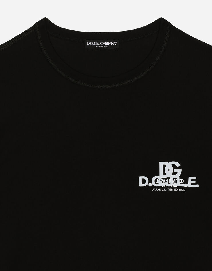 Dolce & Gabbana Tシャツ ロングスリーブ コットン ブラック I8847MGH775
